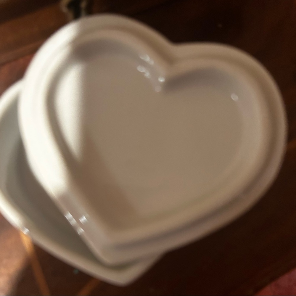 Vintage Porcelain Heart Shaped Trinket Jewelry Box Of Lady - Picture 3 of 4